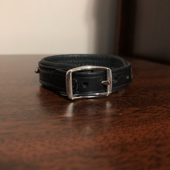 Swarovski beaded leather bracelet - Picture 3 of 4